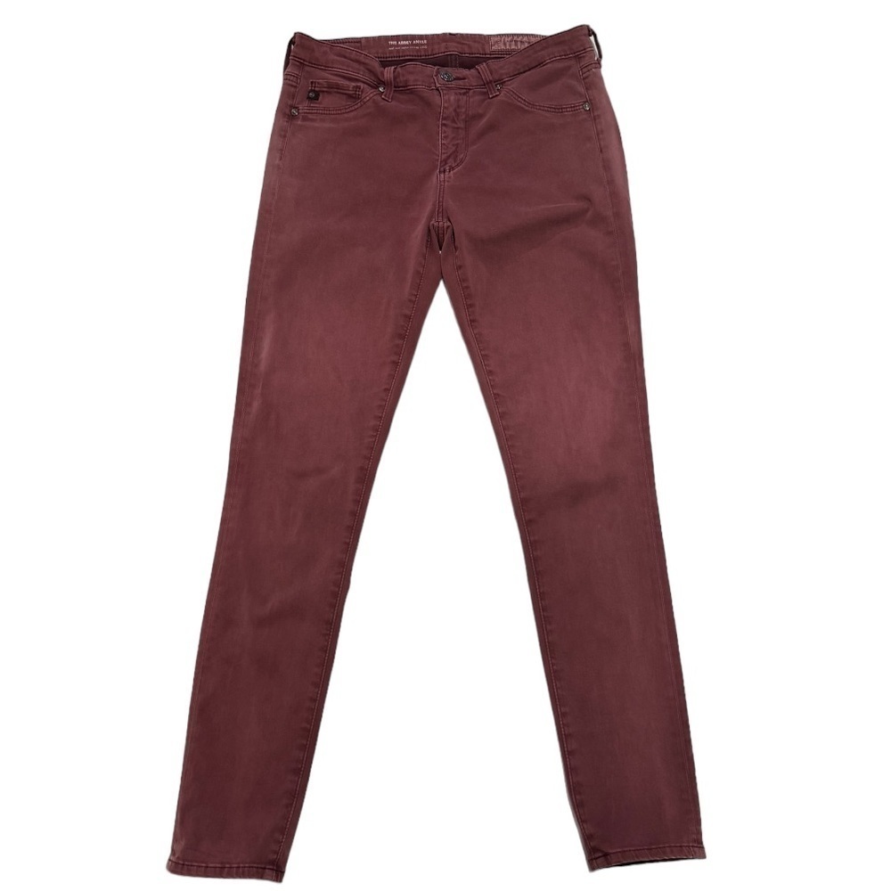 Anthropologie AG The Abbey Sateen Mid-Rise Skinny Ankle Jeans, Size 26R